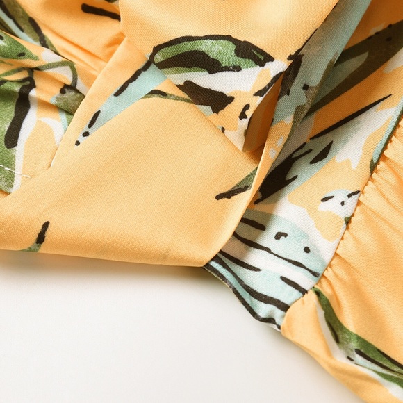 Elastic Waist One Piece Short Jumpsuit Rompers - Picture 11 of 12